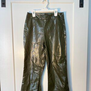 Faux Alligator Skin Pants